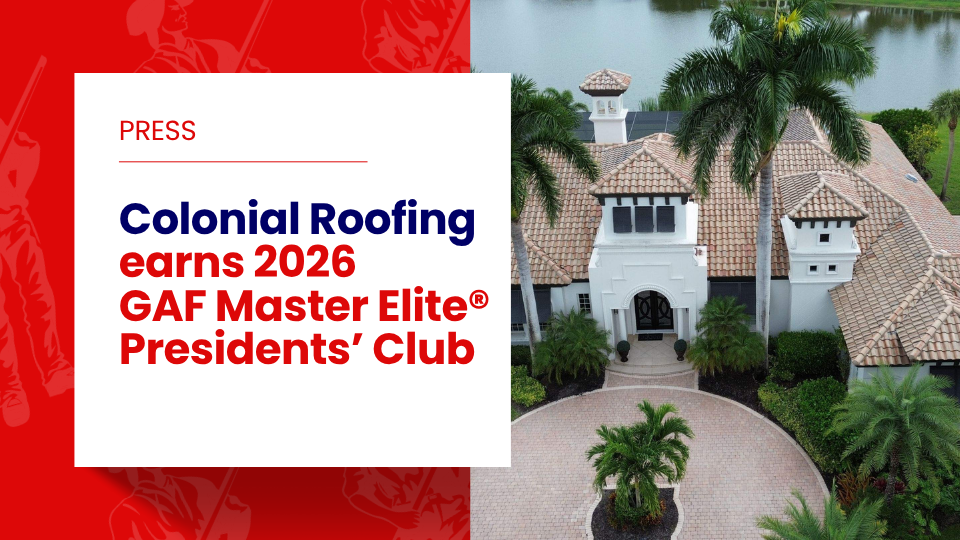 Colonial Roofing Wins 2026 GAF President's Club Award