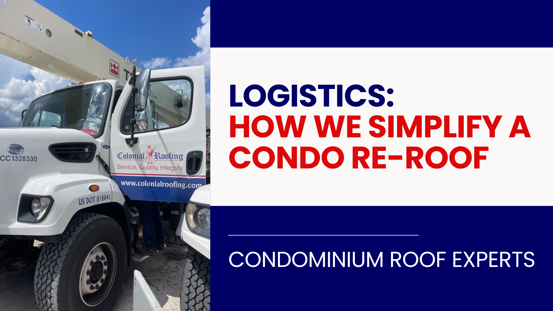 Condominium Roof Replacement, Orchestrated: Why Logistics Is Our Specialty